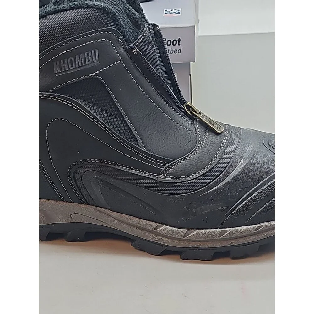 Khombu “Mason” Hybrid Winter Boot - Front Zip / Waterproof‎ [Black] Size 10